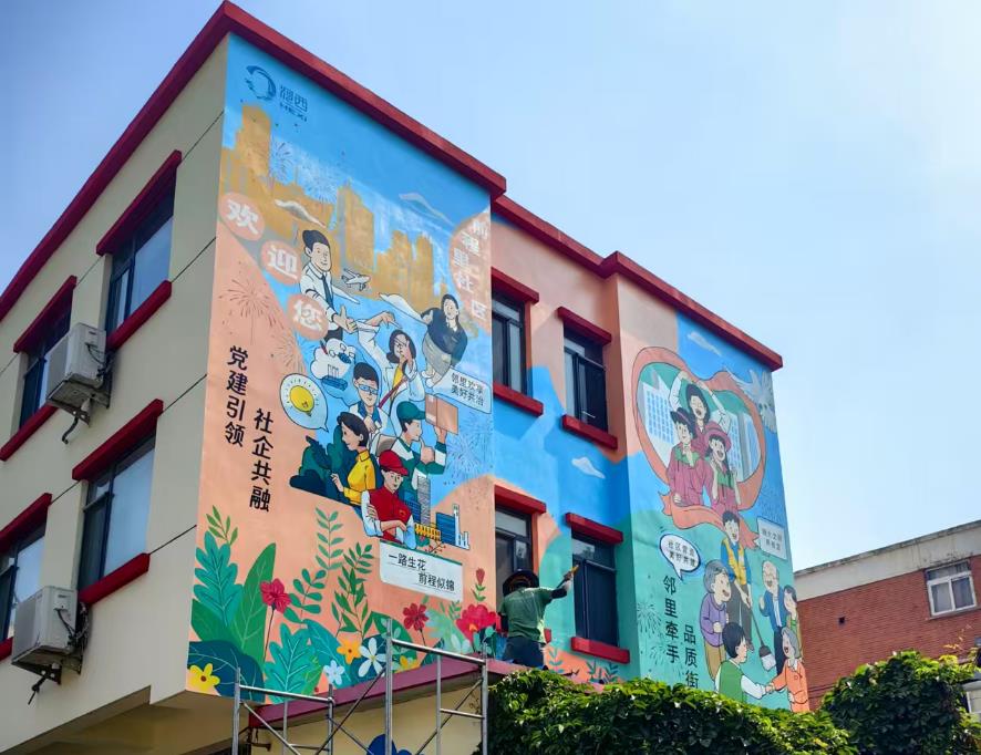 天津墙体彩绘施工